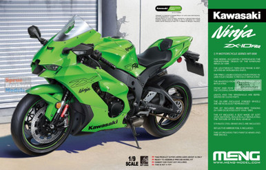 MNGMT008 1:9 Meng Kawasaki Ninja ZX-10RR Motorcycle - Sprue