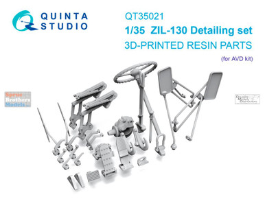 Miyazawa D50 トータルキット QTSQT35021 1:35 Quinta Studio ZIL-130 Detail Set (AVD kit) - Sprue