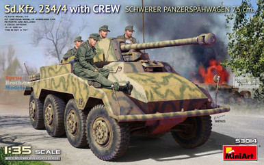 MIA53014 1:35 Miniart Sd.Kfz.234/4 with Crew Schwerer