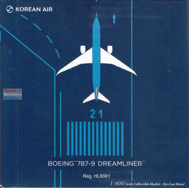 NGM55147 1:400 NG Model Korean Air B787-9 Reg #HL8081 (pre-painted
