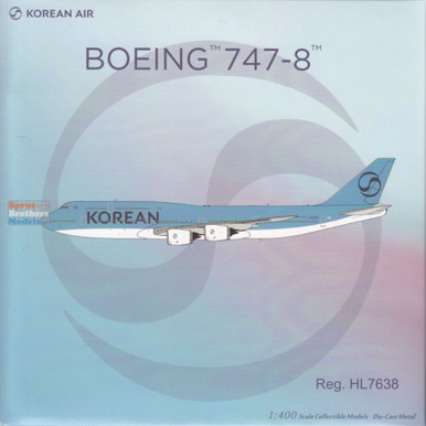 NGM78042 1:400 NG Model Korean Air B747-8 Reg #HL7638 (pre-painted