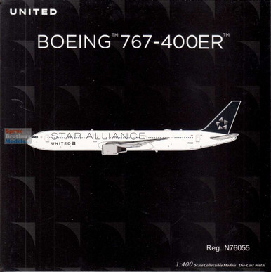 NGM18002 1:400 NG Model United Airlines B767-400ER Reg #N76055