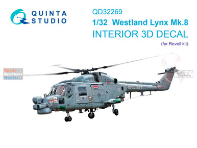 QTSQD32269 1:32 Quinta Studio 3D Decal - Westland Lynx Mk.8 (REV