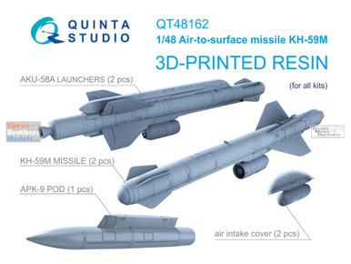 QTSQT48162 1:48 Quinta Studio KH-59M Anti-Radar Missile Set with ...