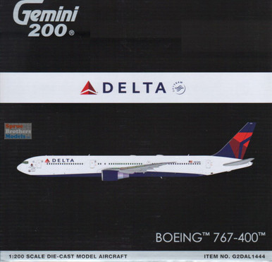 GEMG21444 1:200 Gemini Jets Delta Airlines B767-400 Reg #N842MH