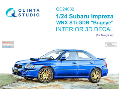 QTSQD24032 1:24 Quinta Studio 3D Decal - Subaru Impreza WRX STi