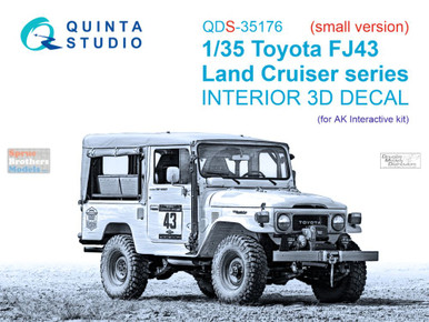 QTSQDS35176 1:35 Quinta Studio 3D Decal - Toyota FJ43 Land Cruiser