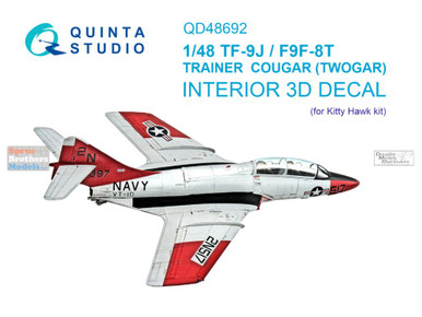 QTSQD48692 1:48 Quinta Studio 3D Decal - TF-9J / F9F-8T Trainer