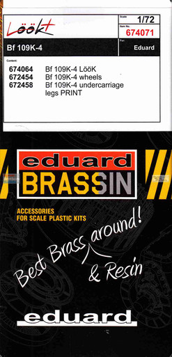 EDU674071 1:72 Eduard LookPlus - Bf109K-4 Detail Set (EDU kit