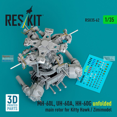 RESRSU350062U 1:35 ResKit MH-60L BlackHawk UH-60A HH-60G Pave Hawk