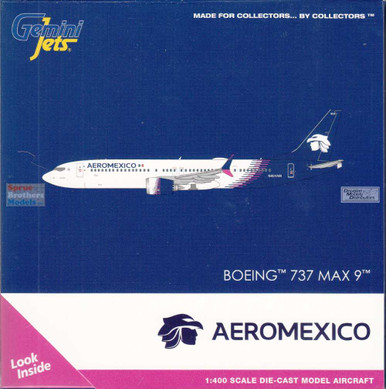 GEMGJ2416 1:400 Gemini Jets AeroMexico B737 Max 9 Reg #N804AM (pre