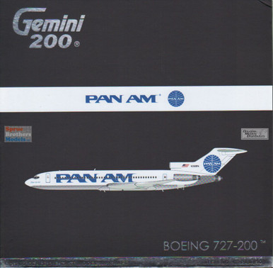 GEMG21408 1:200 Gemini Jets Pan Am B727-200 Reg #N368PA 'Clipper