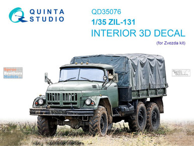 QTSQD35076 1:35 Quinta Studio 3D Decal - ZIL-131 (ZVE kit) - Sprue