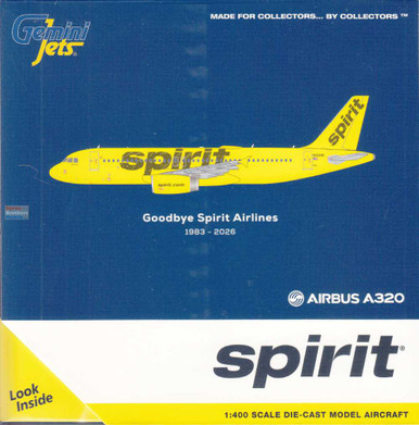 コレクション Gemini Jets ADULT COLLECTIBLE MODEL AA B GEMGJ2442 1:400 Gemini Jets Spirit Airbus A320 #N604NK 'Last