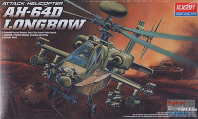 ACA12268 1:48 Academy AH-64D Longbow Apache - Sprue Brothers