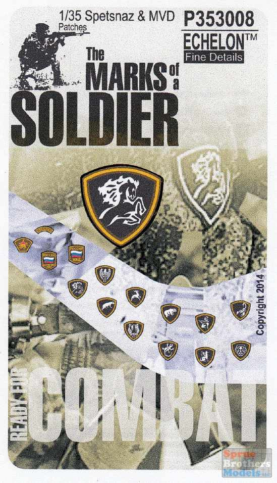 ECH353008 1:35 Echelon The Marks of a Soldier - Spetsnaz & MVD Patches - Picture 1 of 2