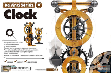 ACA18150 Academy Da Vinci Series: Clock - Sprue Brothers Models LLC