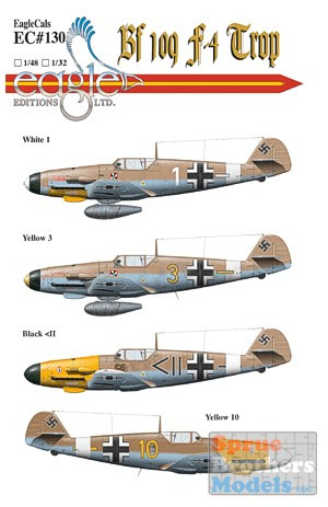 ECL32130 1:32 Eagle Editions Bf 109F-4/Trop Part 1 #32130