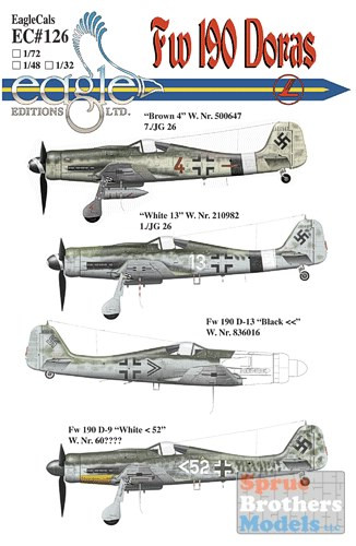 ECL72126 1:72 Eagle Editions Fw190 Doras #72126 - Sprue Brothers