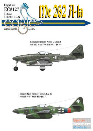 me--me！ ECL72127 1:72 Eagle Editions Me 262 A-1a #72127 - Sprue Brothers