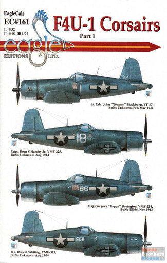 ECL72161 1:72 Eagle Editions F4U-1 Corsair Part 1 - Sprue Brothers