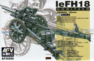１/３５　ＷＷ　ドイツ　ＬｅＦＨ１８Ｍ　１０．５Ｃｍ　ＨＯＷＩＴＺＥＲ　プラモデル　ＡＦ35Ｓ２４ WW.II ドイツ軍 10.5cm榴弾砲 leFH18 (プラモデル) - ホビー