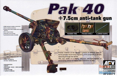 AFV35071 1:35 AFV Club German Pak 40 7.5cm Anti-Tank Gun - Sprue Brothers  Models LLC