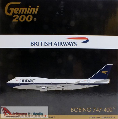 GEMG20834 1:200 Gemini Jets British Airways Boeing 747-400 