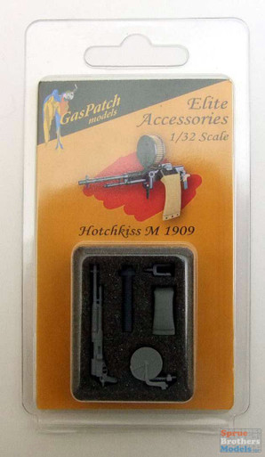 GPT32057 1:32 GasPatch Models Hotchkiss M 1909 Machine Gun - Sprue