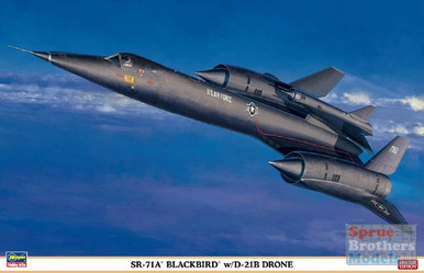 HAS02041 1:72 Hasegawa SR-71A Blackbird with D-21B Drone