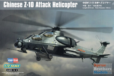 HBS87253 1:72 Hobby Boss Chinese Z-10 Attack Helicopter - Sprue