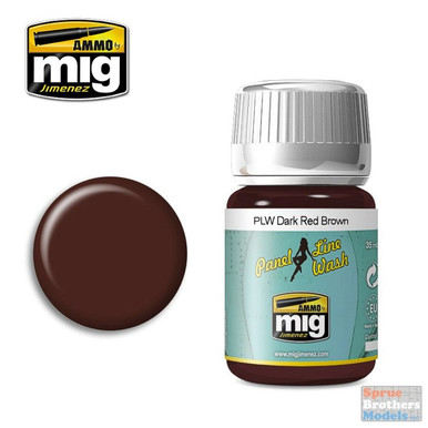 AMM1605 AMMO by Mig - Panel Line Wash: Dark Red Brown - Sprue