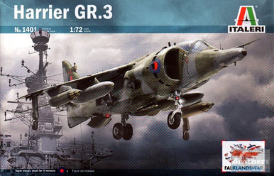 Maqueta Harrier GR.3 Falklands War Escala 1:72 - Italeri, Para Montar Y Pintar, Aprox. 195 Mm