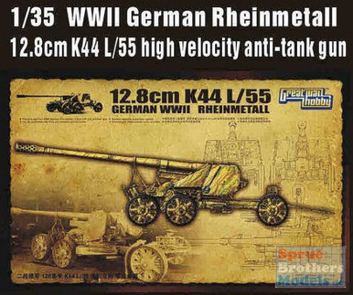 LNRL3523 1:35 Great Wall Hobby WWII German Rheinmetall 12.8cm K44