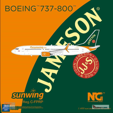 1/400 B737-8FH サンウイング航空　ジェムソン ウイスキー 豊富なギフト 1/400 ウイスキー ジェムソン サンウイング航空