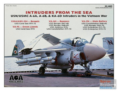 AOA32009 1:32 AOA Decals - USN/USMC A-6A A-6B KA-6D Intruders in