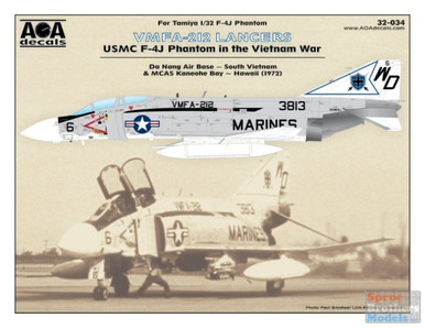AOA32034 1:32 AOA Decals - USMC F-4J Phantom II in the Vietnam War