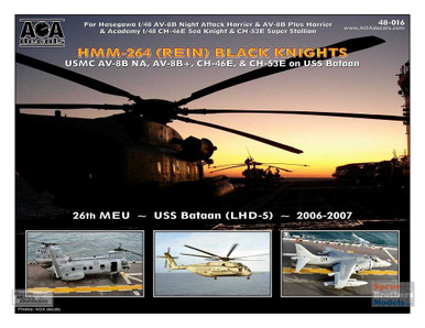 AOA48016 1:48 AOA Decals - USMC HMM-264(REIN) Black Knights [AV-8B