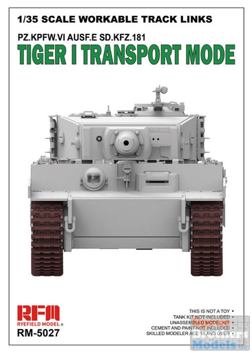 RFMRM5027 1:35 Rye Field Model Sd.Kfz.181 Tiger I Workable