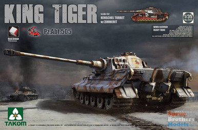TAK02047 1:35 Takom King Tiger Sd.Kfz.182 Henschel Turret with