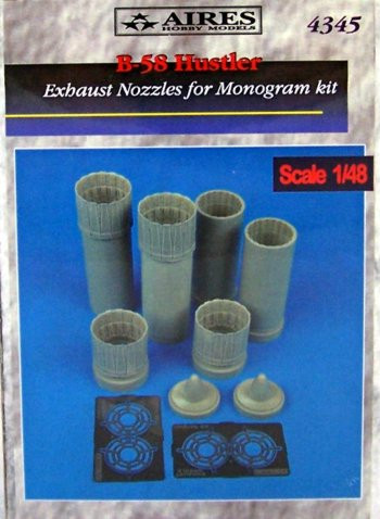 ARS4345 1:48 Aires B-58 Hustler Exhaust Nozzles (REV kit) #4345
