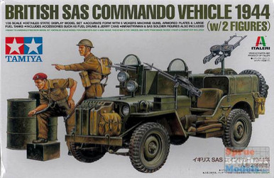 Tamiya 1:35 BRITISH SAS COMMANDO VEHICLE 1944 - W/2 FIGURES - Tamiya 1:35  BRITISH SAS COMMANDO VEHICLE 1944 - W/2 FIGURES - Scale 1:35 - Military  vehicles & guns - Plastic model kits - Sklep Modelarski Agtom