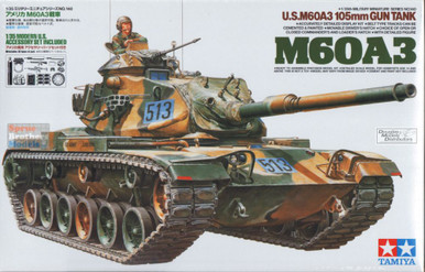 TAM35140 1:35 Tamiya M60A3 105mm Gun Tank - Sprue Brothers Models LLC
