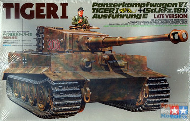 TAM32575 1:48 Tamiya German Tiger I Late Production - Sprue Brothers Models  LLC