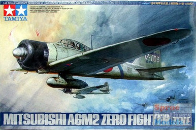 TAM61016 1:48 Tamiya Mitsubishi A6M2 Zero Fighter (Zeke) #61016