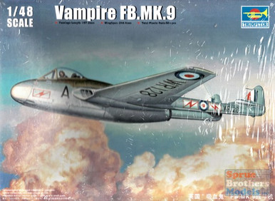 TRP02875 1:48 Trumpeter Vampire FB Mk.9 - Sprue Brothers Models LLC