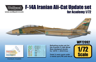 ウルフパック 1/32 F-14A イラン アリキャット アップデート タミヤ Wolfpack 1/32 F-14 Tomcat Iranian Ali-cat Update Tamiya
