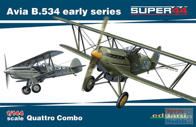 EDU04451 1:144 Eduard Avia B.534 Early Series Quattro Combo