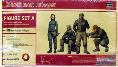 HAS64002 1:20 Hasegawa Figure Set A Maschinen Krieger - Sprue