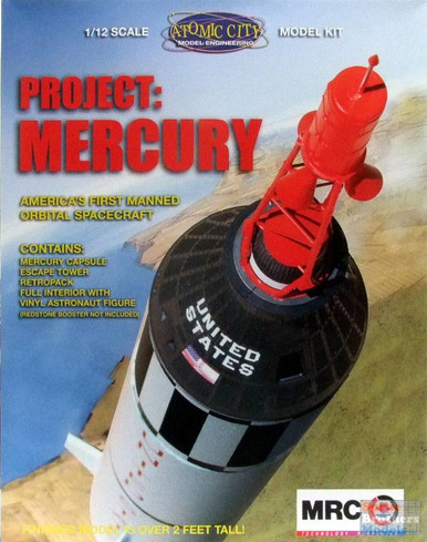 MRC．PROJECT MERCURY ロケット、プラモデル MRC．PROJECT MERCURY ロケット、プラモデル Mercury Capsule